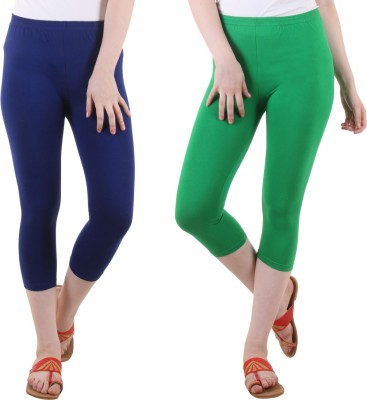 FASHA Women Green, Blue Capri