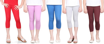 73% OFF on Sini Mini Capri For Girls Solid Cotton(Multicolor) 73% OFF on Sini Mini Capri For Girls Solid Cotton(Multicolor)