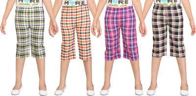 

Dongli Capri For Girls Checkered(Multicolor)