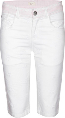 Gini & Jony Capri For Girls Embroidered Cotton(White