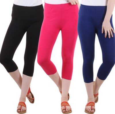 DIAZ Women Blue, Black, Pink Capri