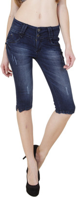 FCK-3 Women Blue Capri
