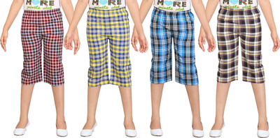 

Dongli Capri For Girls Checkered(Multicolor)