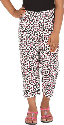 

Blue Girls Capri For Girls Printed Cotton(White)