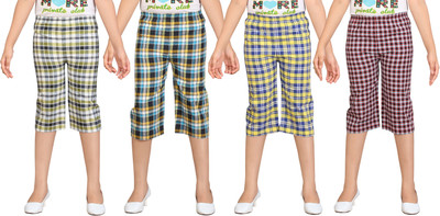 

Dongli Capri For Girls Checkered(Multicolor)