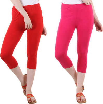 FASHA Women Red, Pink Capri