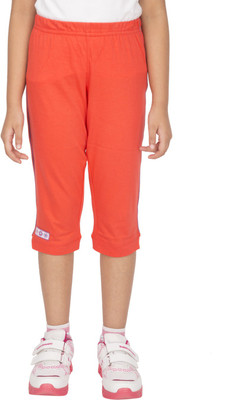 

Ocean Race Capri For Girls Self Design Cotton(Orange, Coral
