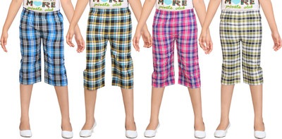 

Dongli Capri For Girls Checkered(Multicolor)
