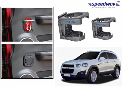 

Speedwav Foldable Car Drink Set Of 2 GREY-Chevrolet Captiva New Car Bottle Holder(Plastic)