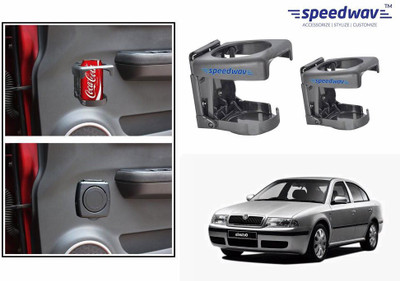 

Speedwav Foldable Car Drink or Can Set Of 2 GREY-Skoda Octavia Old Car Bottle Holder(Plastic)
