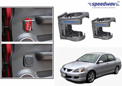

Speedwav Foldable Car Drink Set Of 2 GREY-Mitsubishi Lancer cedia Car Bottle Holder(Plastic)