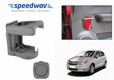 

Speedwav Foldable Car Drink or GREY-Chevrolet Sail UVA Car Bottle Holder(Plastic)