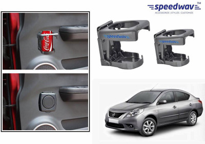 

Speedwav Foldable Car Drink or Can Set Of 2 GREY-Nissan Sunny Car Bottle Holder(Plastic)