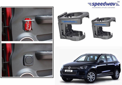 

Speedwav Foldable Car Drink or Can Set Of 2 GREY-Volkswagen Touareg Car Bottle Holder(Plastic)