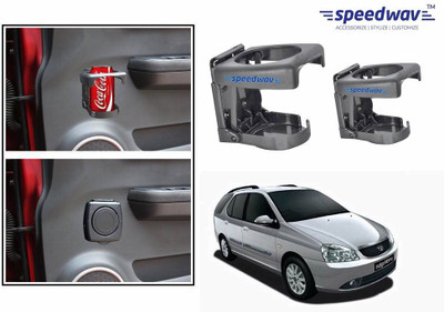 

Speedwav Foldable Car Drink or Can Set Of 2 GREY-Tata Indigo Marina Car Bottle Holder(Plastic)
