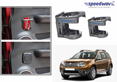 

Speedwav Foldable Car Drink or Can Set Of 2 GREY-Renault Duster Car Bottle Holder(Plastic)