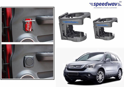 

Speedwav Foldable Car Drink or Can Set Of 2 GREY-Honda CRV (2003-05) Car Bottle Holder(Plastic)