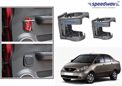 

Speedwav Foldable Car Drink or Can Set Of 2 GREY-Tata Indigo Car Bottle Holder(Plastic)