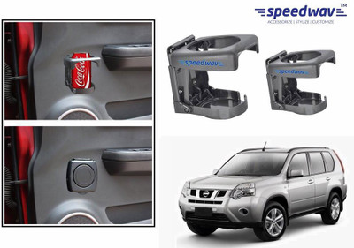 

Speedwav Foldable Car Drink or Can Set Of 2 GREY-Nissan X-Trail Car Bottle Holder(Plastic)