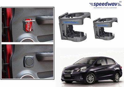 

Speedwav Foldable Car Drink or Can Set Of 2 GREY-Honda Amaze Car Bottle Holder(Plastic)