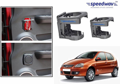 

Speedwav Foldable Car Drink or Can Set Of 2 GREY-Tata Indica Vista Car Bottle Holder(Plastic)