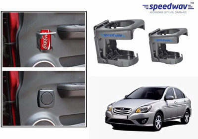 

Speedwav Foldable Car Drink Set Of 2 GREY-Hyundai Verna Transform Car Bottle Holder(Plastic)