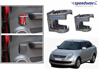 

Speedwav Foldable Car Drink Set Of 2 GREY-Maruti Swift Dzire Old Car Bottle Holder(Plastic)