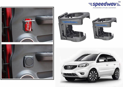 

Speedwav Foldable Car Drink or Can Set Of 2 GREY-Renault Koleos Car Bottle Holder(Plastic)