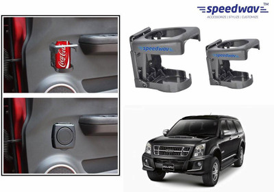 

Speedwav Foldable Car Drink or Can Set Of 2 GREY-Isuzu MU-7 -2014 Car Bottle Holder(Plastic)