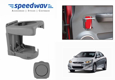 

Speedwav Foldable Car Drink or GREY-Hyundai Verna Fluidic Car Bottle Holder(Plastic)