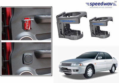 

Speedwav Foldable Car Drink or Can Set Of 2 GREY-Mitsubishi Lancer Car Bottle Holder(Plastic)