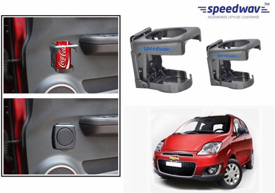 

Speedwav Foldable Car Drink or Can Set Of 2 GREY-Chevrolet Spark New Car Bottle Holder(Plastic)