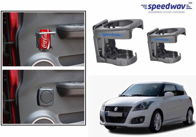 

Speedwav Foldable Car Drink or Can Set Of 2 GREY-Maruti Swift New Car Bottle Holder(Plastic)