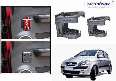

Speedwav Foldable Car Drink or Can Set Of 2 GREY-Hyundai Getz Prime Car Bottle Holder(Plastic)