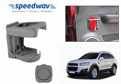 

Speedwav Foldable Car Drink or GREY-Chevrolet Captiva New Car Bottle Holder(Plastic)