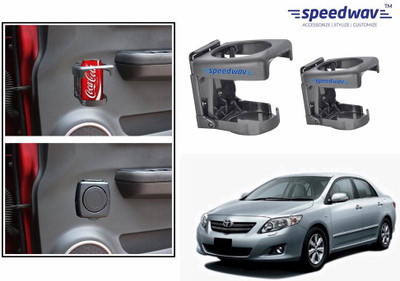 

Speedwav Foldable Car Drink Set Of 2 GREY-Toyota Corolla Type 2 Car Bottle Holder(Plastic)