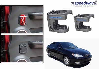 

Speedwav Foldable Car Drink or Can Set Of 2 GREY-Toyota Camry Old Car Bottle Holder(Plastic)