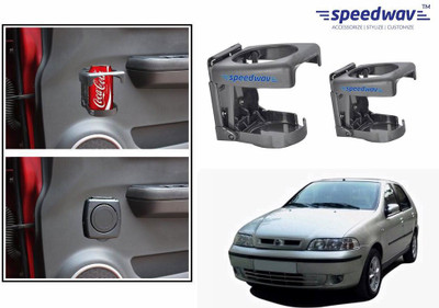 

Speedwav Foldable Car Drink or Can Set Of 2 GREY-Fiat Palio Car Bottle Holder(Plastic)