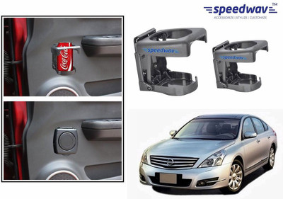 

Speedwav Foldable Car Drink or Can Set Of 2 GREY-Nissan Teana Car Bottle Holder(Plastic)