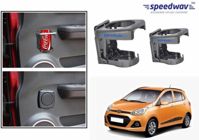

Speedwav Foldable Car Drink or Can Set Of 2 GREY-Hyundai i10 Grand Car Bottle Holder(Plastic)