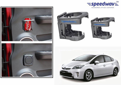 

Speedwav Foldable Car Drink or Can Set Of 2 GREY-Toyota Prius Hybrid Car Bottle Holder(Plastic)