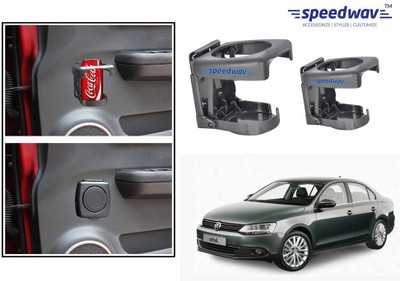 

Speedwav Foldable Car Drink or Can Set Of 2 GREY-Volkswagen Jetta Car Bottle Holder(Plastic)