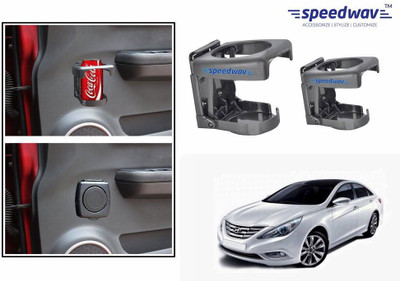 

Speedwav Foldable Car Drink Set Of 2 GREY-Hyundai Sonata Fluidic Car Bottle Holder(Plastic)