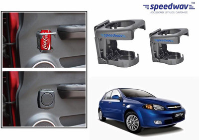 

Speedwav Foldable Car Drink or Can Set Of 2 GREY-Chevrolet Optra SRV Car Bottle Holder(Plastic)