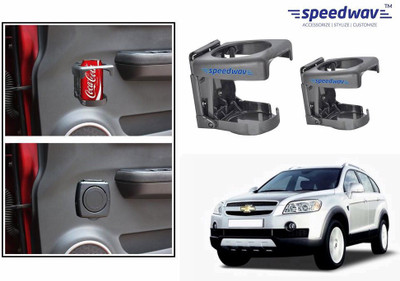 

Speedwav Foldable Car Drink Set Of 2 GREY-Chevrolet Captiva Old Car Bottle Holder(Plastic)