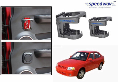 

Speedwav Foldable Car Drink or Can Set Of 2 GREY-Hyundai Accent Viva Car Bottle Holder(Plastic)