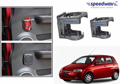 

Speedwav Foldable Car Drink or Can Set Of 2 GREY-Chevrolet Aveo UVA Car Bottle Holder(Plastic)