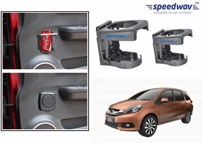 

Speedwav Foldable Car Drink or Can Set Of 2 GREY-Honda Mobilio Car Bottle Holder(Plastic)