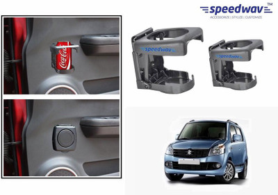 

Speedwav Foldable Car Drink Set Of 2 GREY-Maruti WagonR K Series Car Bottle Holder(Plastic)