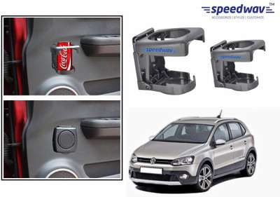 

Speedwav Foldable Car Drink Set Of 2 GREY-Volkswagen Polo Cross Car Bottle Holder(Plastic)